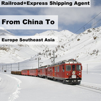 Coût de transport ferroviaire le moins cher, transport multiple DDP, transitaire ferroviaire express de Chine vers les États-Unis, le Royaume-Uni, l'Allemagne, l'Europe, le Canada, le Mexique