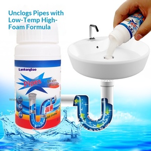 Agente Desatascador de Tuberías en Botella de 110g, Disuelve Fuertemente las Manchas de Grasa en Tuberías de Alcantarillado, Desodoriza y Desobstruye Drenajes de Piso de Cocina y Baño - Product Image 1