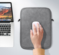 Nouveauté : Sacoche d'affaires en cuir PU de qualité supérieure, antichoc, bandoulière, pour ordinateur portable 11 et 13 pouces, avec compartiment pour tablette