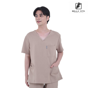 LATTE Color Unisex Enfermería y Doctor Scrubsuits con cintura elástica Pantalones Cómodo Hospital Uniforme Hecho en Tailandia - Product Image 3
