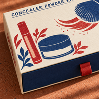 Fabrication OEM de boîtes cadeaux en papier artisanal recyclable sur mesure, boîtes de rangement de luxe pour cosmétiques