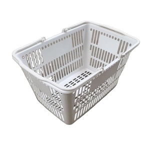 Cestino per la Spesa in <span class=keywords><strong>Plastica</strong></span> Resistente con 2 Manici, Capacità 22L, Prezzo di Fabbrica, Ordine Minimo 100 Pezzi - Product Image 1