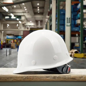 ABS Shell Glossy Blue tiếng ồn hủy bỏ có thể điều chỉnh mũ cứng an toàn Mũ bảo hiểm 4 điểm treo dây đeo cằm cho các kỹ sư Hàn - Product Image 1