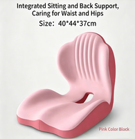 Coussin ergonomique Royal Ingenuity en mousse à mémoire de forme et soie de lait pour chaise de bureau, soutien lombaire, soulagement de la douleur, lavable, antidérapant