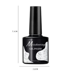 Peinture à ongles premium à paillettes de fleurs de cerisier avec gel de photothérapie, colle à diamants écrasés, effets de pierres concassées - Product Image 5