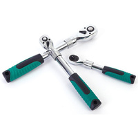 Clé à cliquet pour échafaudage de construction, en acier au carbone industriel chromé noir, douille forgée, couple métrique, OEM V-strong
