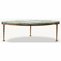 Meubles durables Table basse rectangulaire en métal conçue sur mesure