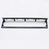 Loaded CAT6 UTP Keystone Jack 19 Inci 1U 24 Port 110 Tipe Unshielded CAT 6 Panel Patch Ethernet
