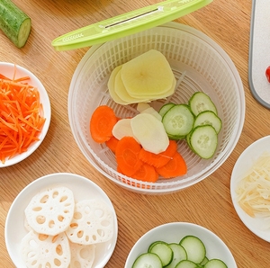 Outil de cuisine manuel multifonctionnel en plastique Laveuse de légumes <span class=keywords><strong>à</strong></span> main Sécheuse de fruits <span class=keywords><strong>Essoreuse</strong></span> de <span class=keywords><strong>salade</strong></span> pour la préparation de <span class=keywords><strong>salade</strong></span> de fruits - Product Image 5