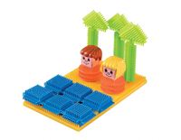 Jouet de construction polyvalent pour développer les compétences motrices, blocs de construction en bristles