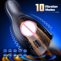 Erwachsenen-Vibrationsmasturbator aus Silikon Elektrischer Prostata-Massager Sexueller Ausdauertrainer Sexspielzeug-Box für Männer