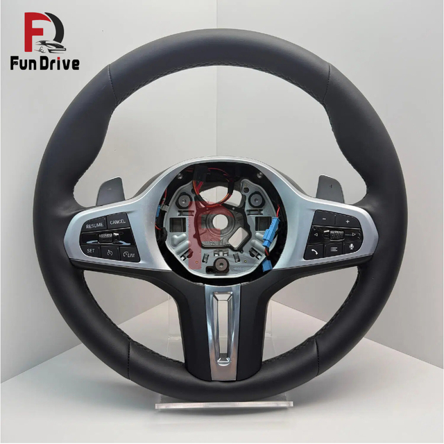 Upgraded Leather Steering Wheel for BMW G20 G30 G37 G01 F90 G11 G12 G80 G38 G02 F97 F98 Hand Sewn Sports Version Custom