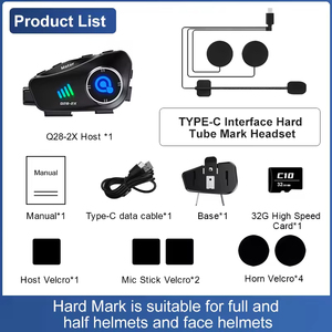 Q28 1080P HD Không Dây Dashcam Không Thấm Nước Xe Máy Mũ Bảo Hiểm Tai Nghe Với Wifi DVR Ghi Âm Không Dây Cuộc Gọi Trả Lời Điều Kiện Mới - Product Image 6