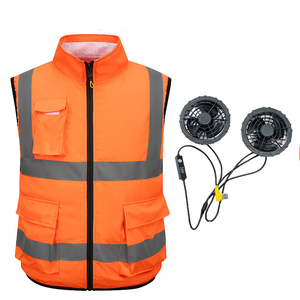 男女空调可穿戴风扇冷却反光条背心USB充电 - Product Image 3