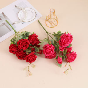 <span class=keywords><strong>Corolle</strong></span> artificielle de luxe nordique <span class=keywords><strong>Rose</strong></span> fleurs en soie légère pour les arrangements de mariage maison salon décoration saint valentin - Product Image 4