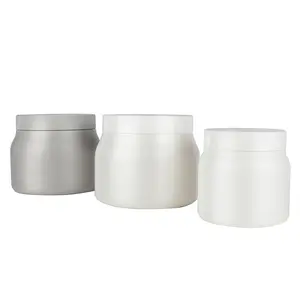 16Oz 8Oz 500Ml 250Ml Tóc Mặt Nạ Chai Putty Màng Chai HDPE Chất Liệu Nhựa Jar