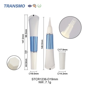 Tube souple transparent de 15 ml pour crème contour des yeux, avec bouchon, personnalisable avec logo, vente en gros - Product Image 2