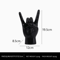 Patung Gerakan Tangan Resin Kustom, Berbagai Figur Gerakan Tangan, Kerajinan Resin, Cocok untuk Meja Kantor dan Dekorasi Rumah