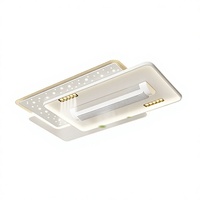 Plafonnier LED invisible sans pales à commande vocale et télécommande pour salon, chambre et salle à manger