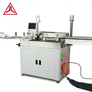 Ten wires automatic double ends tinning machine auto wire stripping twisting and tinning machine