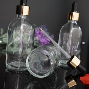 Chai Thủy Tinh Nhỏ GiọT 100Ml Cho Bao Bì Tinh Dầu Boston Vòng Rõ Ràng Tùy Chỉnh Tinh Dầu Chai Thủy Tinh Với Ống Nhỏ Giọt <span class=keywords><strong>Pipette</strong></span> - Product Image 4