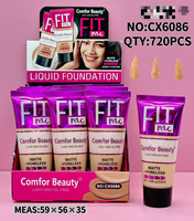 Fond de teint liquide mat longue tenue 24h, couvrance totale, sensation naturelle et lisse, nouveau style