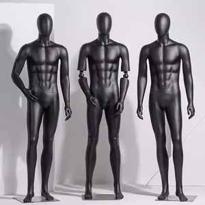 Maniquí de Fibra de Vidrio de Alta Gama para <span class=keywords><strong>Hombre</strong></span>, Color Gris, con Brazos Flexibles, para Exhibición en Tiendas de Ropa - Product Image 1