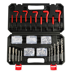 Kit de réparation de filetages <span class=keywords><strong>Helicoil</strong></span> ST Tap Tool 131 pièces métrique ou SAE, avec outil manuel et mallette rigide, pour filetages abîmés M5 <span class=keywords><strong>M6</strong></span> M8 M10 M12 - Product Image 6