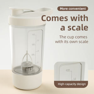 شاكر للياقة البدنية الرياضي اليدوي الأوتوماتيكي بمنفذ USB مصدر طاقة صانعة البروتين ومسحوق الحليب والقهوة والعصائر - Product Image 4