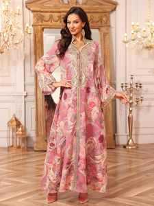 Dubai Women's <strong>Long</strong> Embroidered Abaya <strong>Dress</strong> Casual Style <strong>for</strong> Wedding Parties Anti-Static <strong>Eid</strong> Muslim Party Robe - Product Image 3