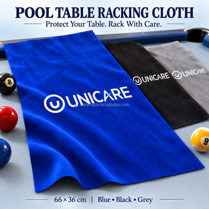 <span class=keywords><strong>Tapis</strong></span> de protection pour table de <span class=keywords><strong>billard</strong></span> UNICARE 66x36cm, tissu personnalisé avec logo bleu, <span class=keywords><strong>noir</strong></span>, gris - Product Image 1