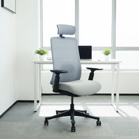 Chaise de bureau ergonomique pivotante en maille de luxe au design moderne BIFMA, chaise de bureau pour cadres, PDG, vente en gros