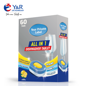 Tablettes de détergent à vaisselle solides écologiques jetables de 20 g pour un usage domestique - Product Image 2