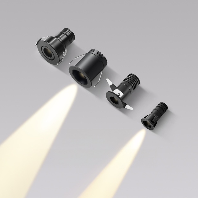 LED Recessed Small Hole Mini Modern Simple Deep Anti-Glare Indoor Lighting High Brightness High Quality Small Spotlight