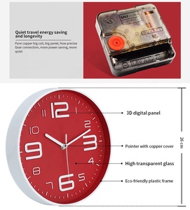 Orologio <span class=keywords><strong>da</strong></span> <span class=keywords><strong>Parete</strong></span> Bianco <span class=keywords><strong>con</strong></span> Cornice Verde Acqua, <span class=keywords><strong>Numeri</strong></span> <span class=keywords><strong>Grandi</strong></span> per Cucina, Sala <span class=keywords><strong>da</strong></span> Pranzo, Arredamento Casa, Regalo, Scelta Popolare, Movimento al Quarzo Silenzioso, Facile <span class=keywords><strong>da</strong></span> Montare - Product Image 4