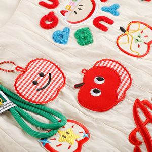 Ins Lazy Eco-friendly Creative Embroidery Sticker DIY All-match Fashion Embellishment <b>Canvas</b> Bag Decorative Patch Cloth Garment - Product Image 3