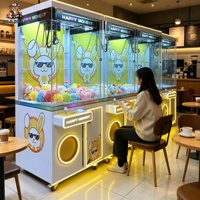 Série Happy Moment Grande machine à griffes à monnayeur, machine de jeu d'arcade et de pêche de peluches haut de gamme pour parcs d'attractions et bars