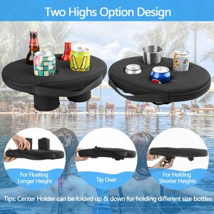 Soporte flotante de neopreno para bebidas, posavasos flotante de 4 tazas, soporte para bebidas de cerveza para piscina, vaso de copa Stanley, Flotador para bebidas Bobber - Product Image 6