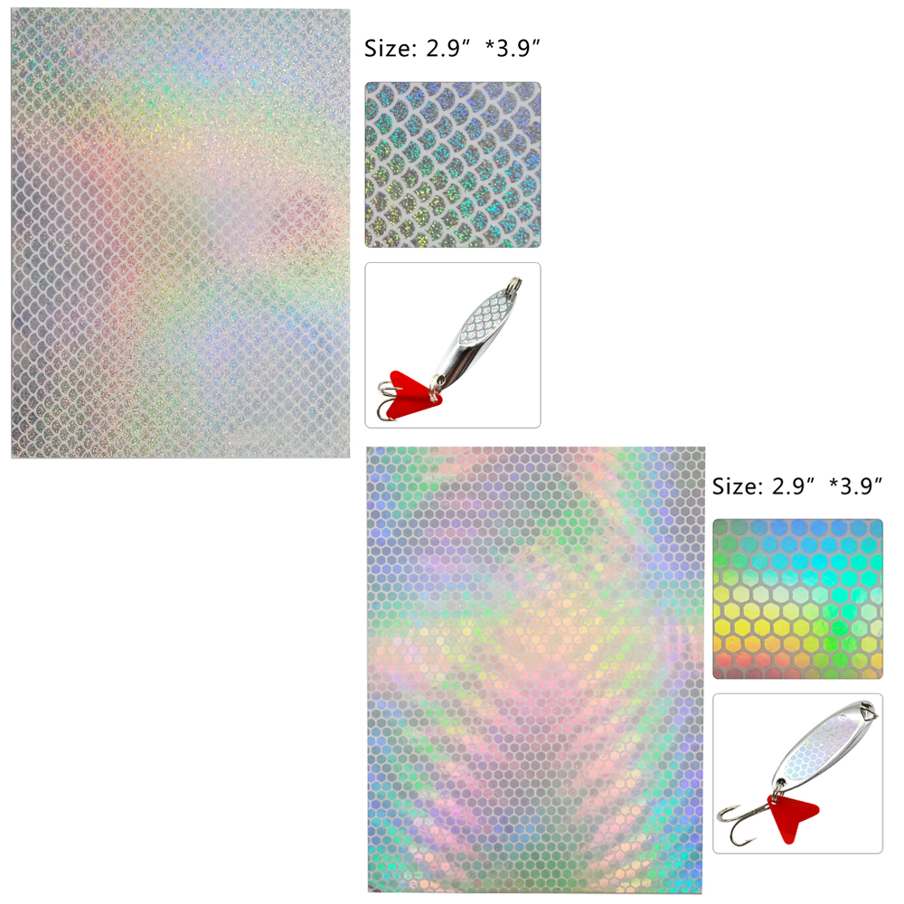 bright reflectivetape for fish lures 20PCS Tape Reflective Fish Scales