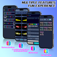 Pantalla LED Ojos de Diablo con APP Inteligente Programable DIY Color RGB y Animaciones para Accesorios de Auto Camión y Luces de Coche
