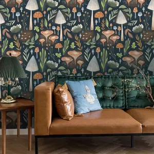 Papel pintado decorativo floral personalizado arte adhesivo dormitorio pared murales botánico inodoro Peel And Stick papel tapiz para decoración del hogar