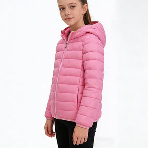 <span class=keywords><strong>Manteau</strong></span> d'<span class=keywords><strong>hiver</strong></span> léger en coton rembourré à capuche pour garçons et filles avec fermeture éclair, design décontracté pour adolescents, enfants, doublure en duvet doux - Product Image 2