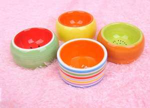 Cuenco de cerámica para comida de hámster, cuenco para comida de animales pequeños, color de fruta - Product Image 2