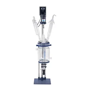 Constant temperature heating intelligent addition reactor vacuum stirring single-layer glass reactor