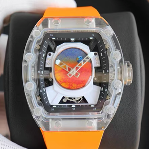 Reloj de Buceo Personalizado con Esfera de Astronauta 3D, Caja Azul con Diseño de Cielo Estrellado, Cristal de Zafiro, Caja de Titanio, Correa de Goma Brillante, Esfera con Indicadores - Product Image 5