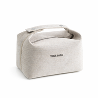 Sac de rangement personnalisé avec votre logo en toile naturelle, coton, chanvre, jute – Vente en gros, sac cosmétique de voyage réutilisable et durable