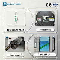 Máquina de Corte Láser de Fibra CNC de 4 Ejes de Alta Precisión y Alta Velocidad para Metal, Sistema de Control Automático, Refrigeración por Agua, Alta Precisión