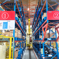 Équipement d'empilage de palettes à double colonne haute capacité pour le stockage industriel Grandes charges larges d'entreposage efficaces
