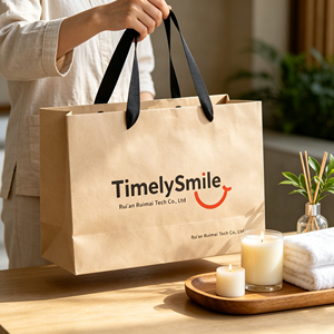 <span class=keywords><strong>Bolsa</strong></span> de Compras Ecológica Personalizada con Tinta de Soya, Bolsas Rígidas para Regalo, Boutique, <span class=keywords><strong>Ropa</strong></span> de Bebé, Cosméticos, Maquillaje - Product Image 3
