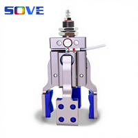 Pince robotique à quatre mâchoires irrégulières avec capteur magnétique, mini-pince pneumatique puissante pour machine de moulage par injection